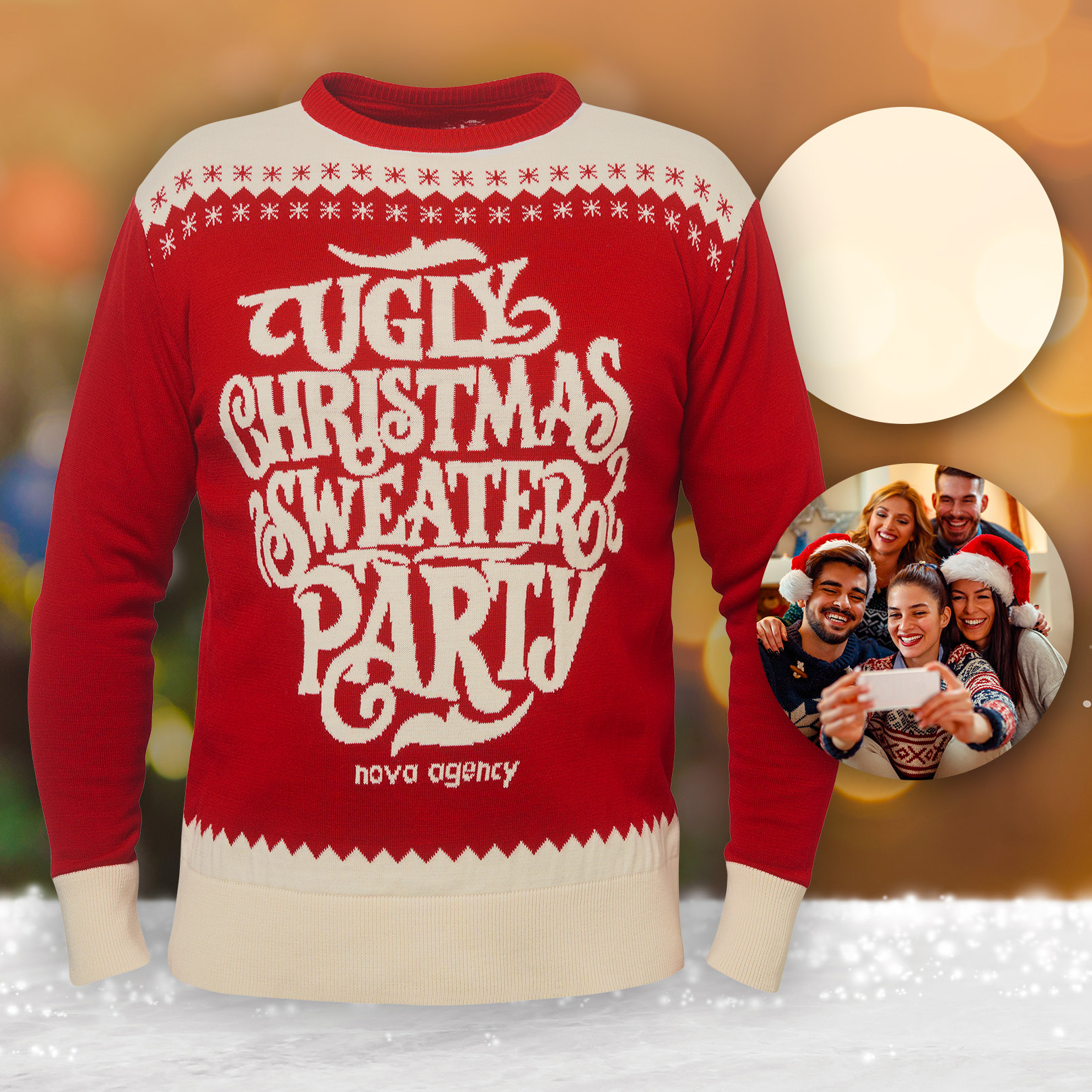 jultroja i egen design ugly sweater partyjpg