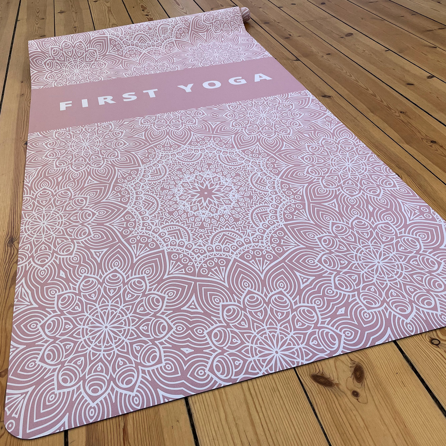 yogamatta med tryck golv